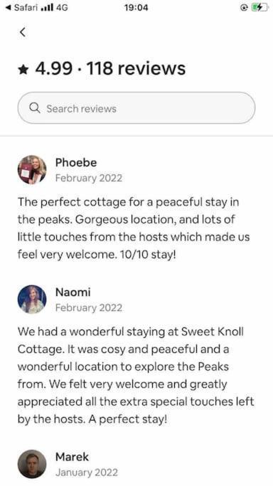 Sweet Knoll Cottage バクストン エクステリア 写真
